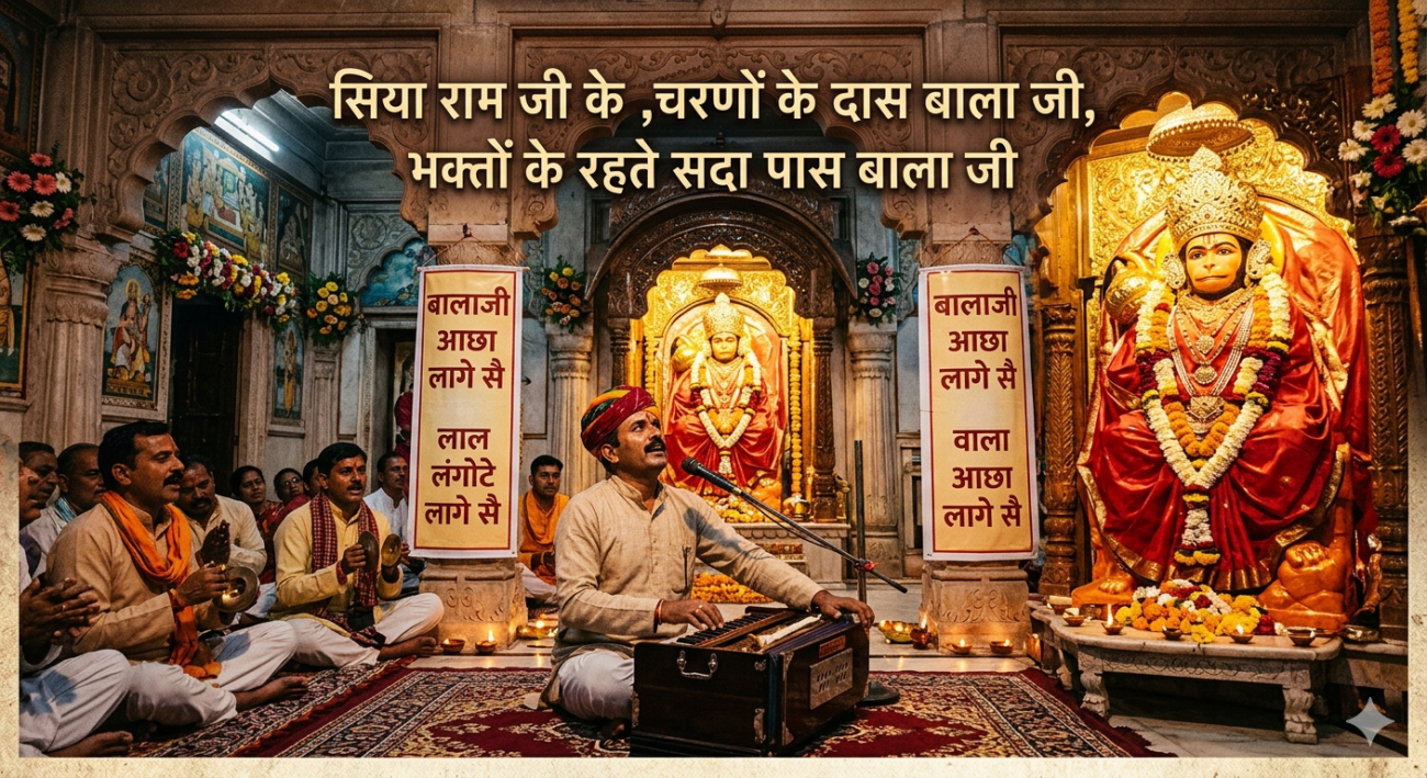 बालाजी आछा लागे सै लिरिक्स