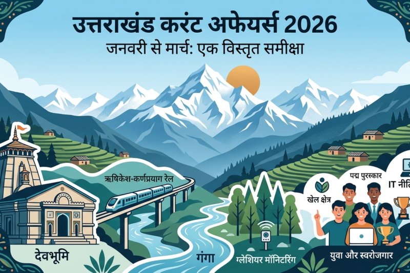 Uttarakhand करंट अफेयर्स 2026: जनवरी से मार्च तक की विस्तृत रिपोर्ट (Exam Special)