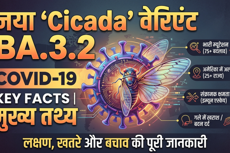 COVID-19 का नया ‘Cicada’ वेरिएंट