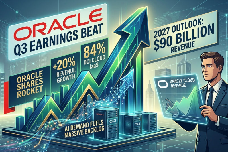 Oracle Stock Surges as AI Demand Fuels Historic Q3 Growth and $90B Revenue Goal