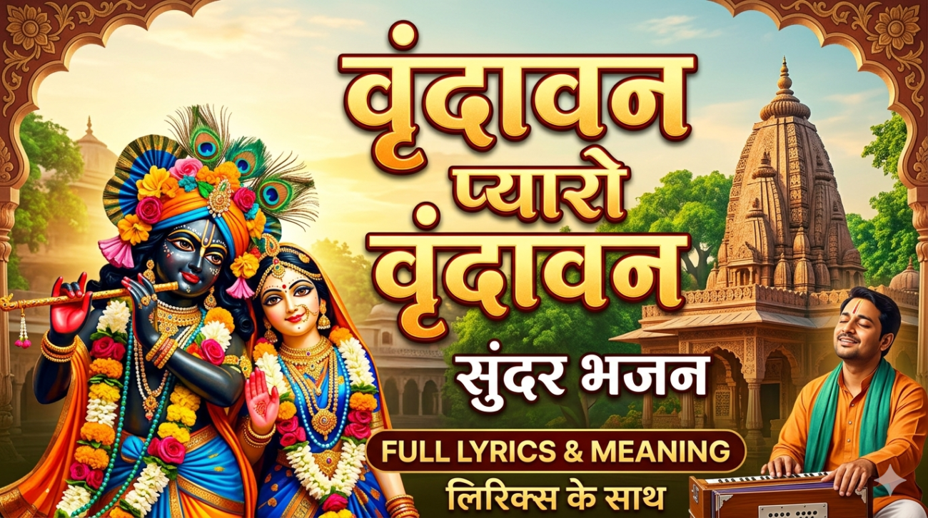 Vrindavan Pyaro Vrindavan Bhajan Lyrics