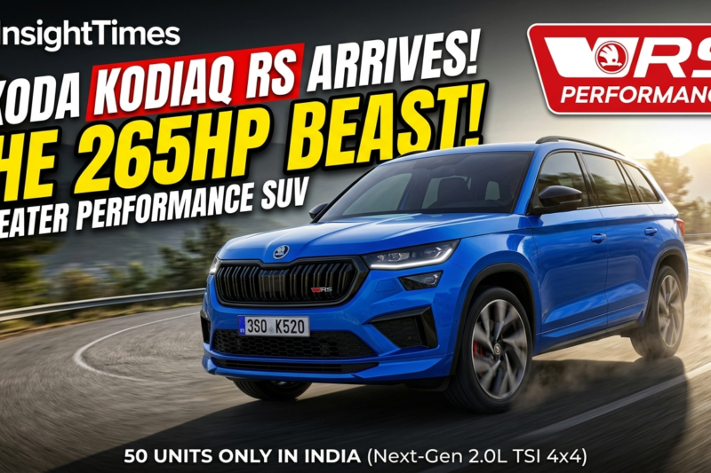 Skoda Kodiaq RS Arrives: The Ultimate 265HP, 7-Seater Performance SUV
